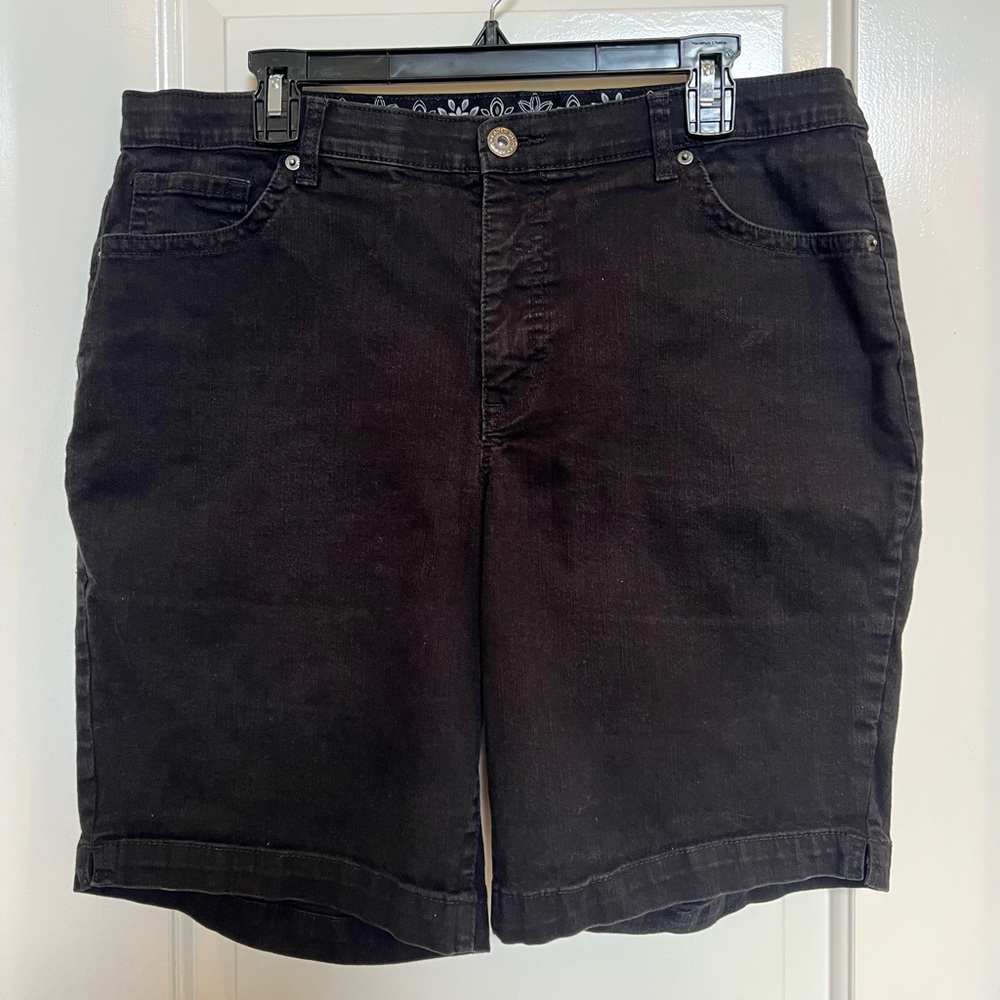 Faded. Glory. Black denim shorts